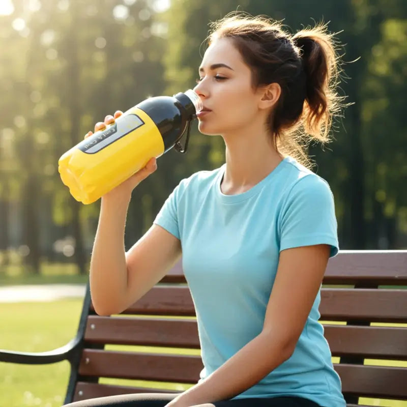 Leakproof Water Bottle – 1400ml Large Capacity Sports & Travel Bottle with Carry Strap