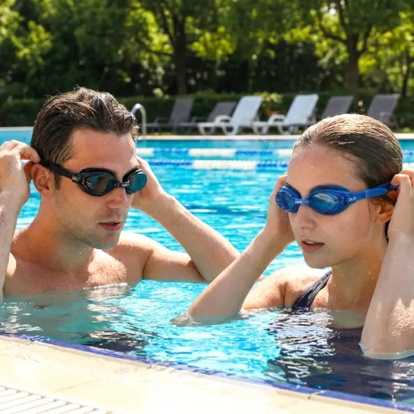 Swimming Goggles Set for Adults & Kids Anti-Fog (2 Pc)