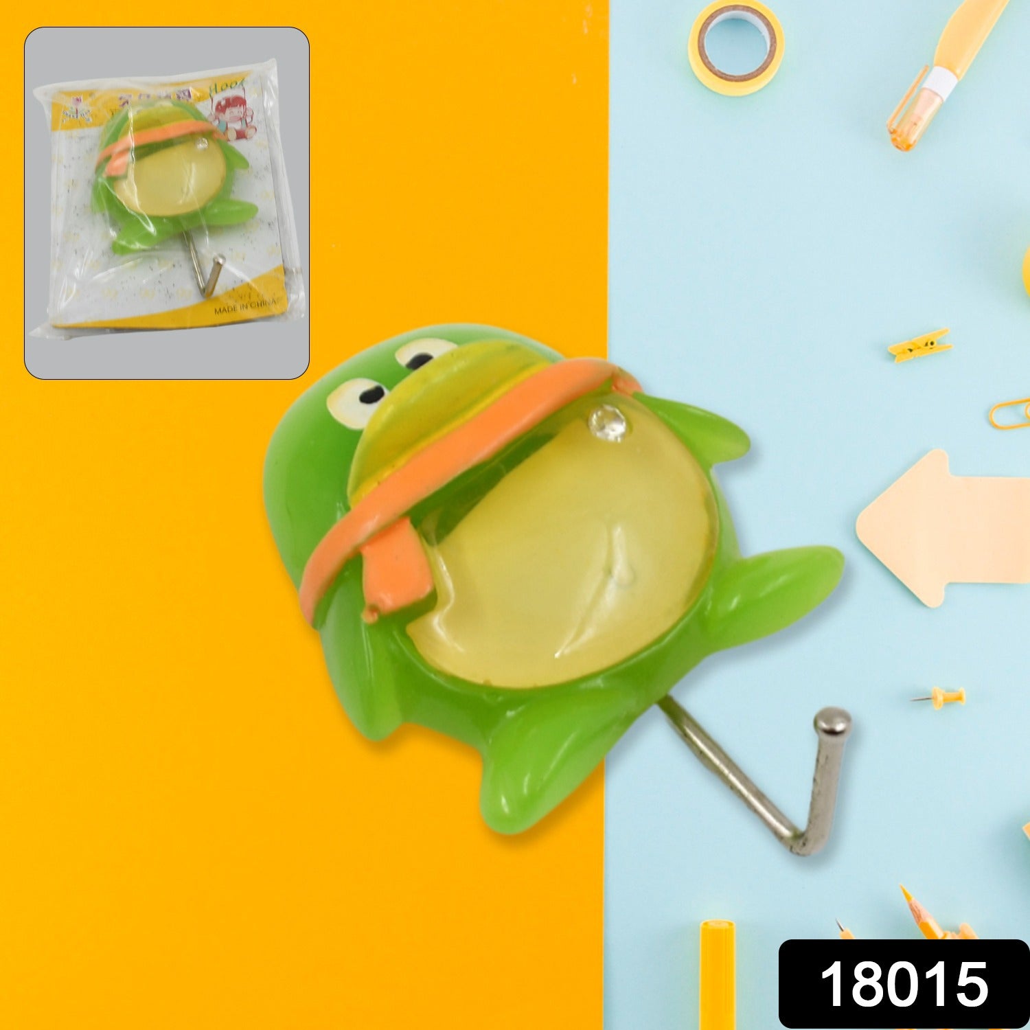 Self-Adhesive Wall Hooks – Multipurpose Frog Design | GlimmerHome Secondary image
