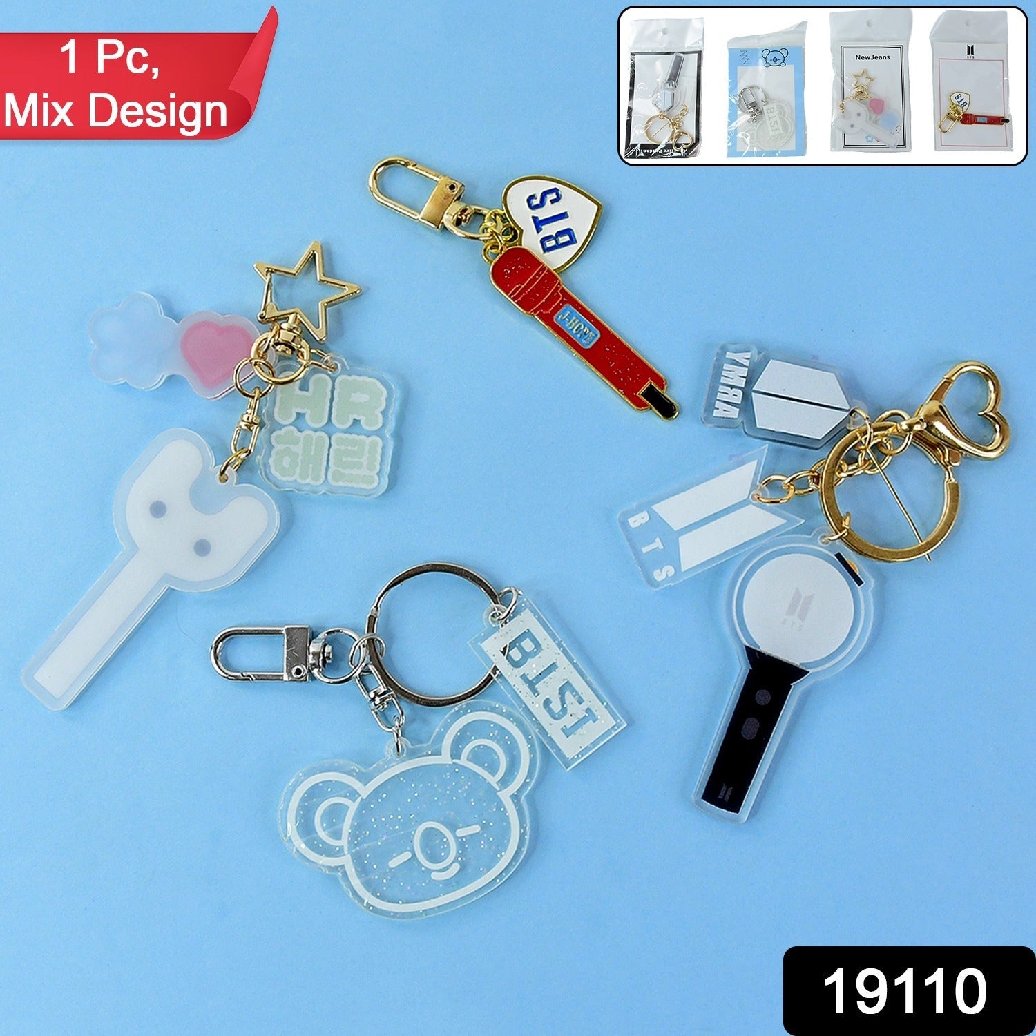 Acrylic Keychains – Cute & Durable Mixed Designs Secondary image