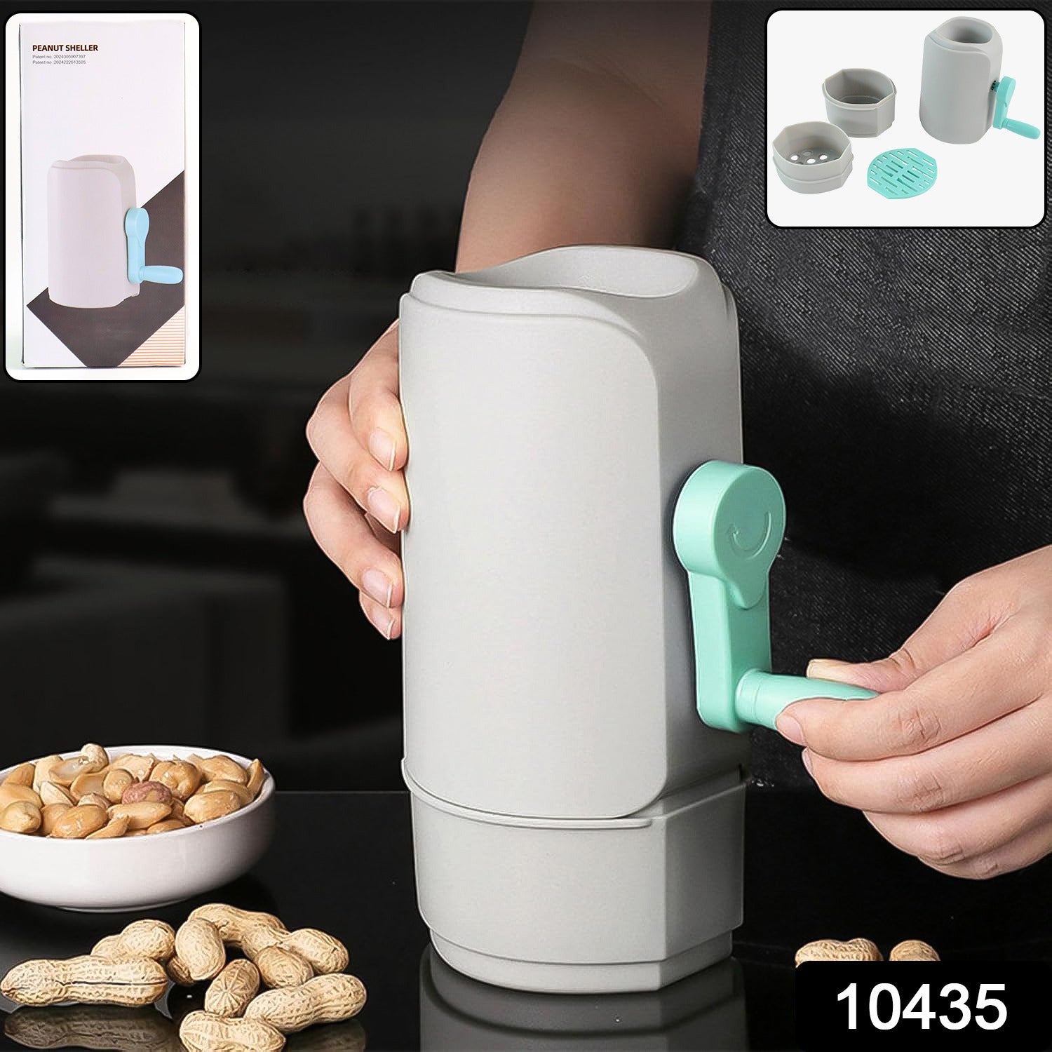 Peanut Sheller Machine – Manual Hand-Crank Nut Cracker Secondary image