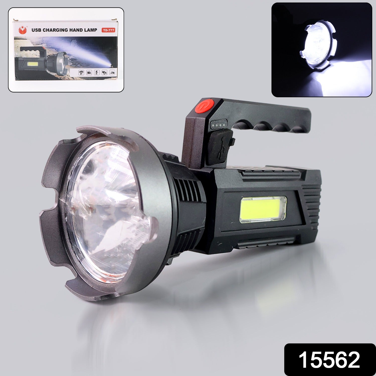 Rechargeable USB LED Hand Torch – Dual Light & Durable Secondary image