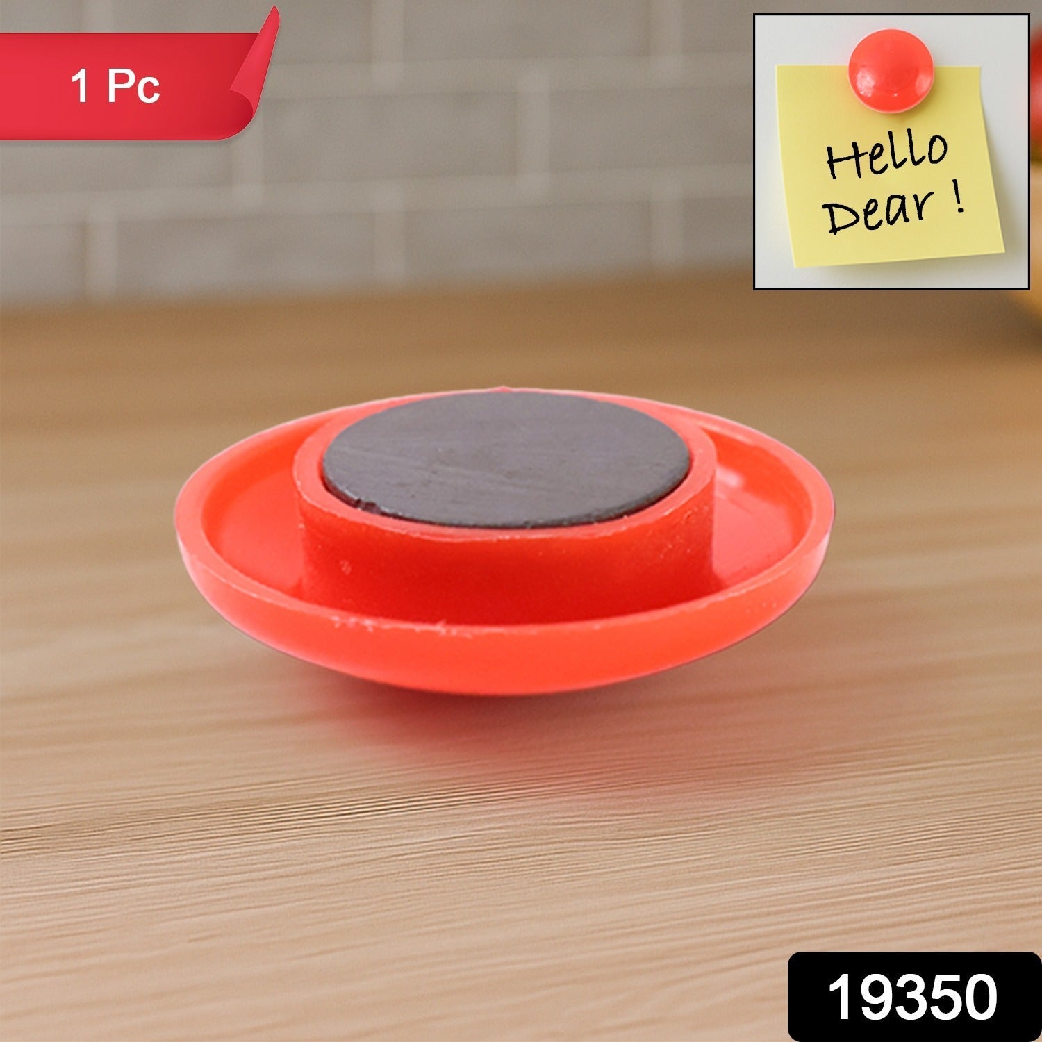 Red Magnetic Board Button – Strong Hold & 30mm Diameter Secondary image
