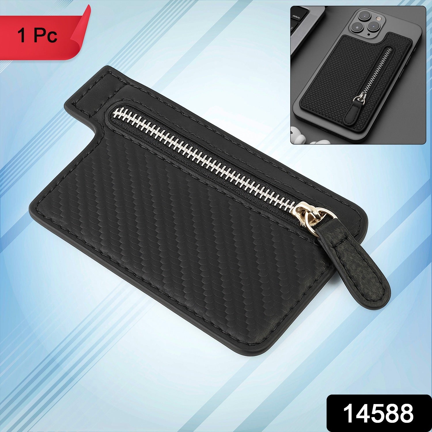 Adhesive Phone Card Holder – Wallet & Stand for Smartphones Secondary image
