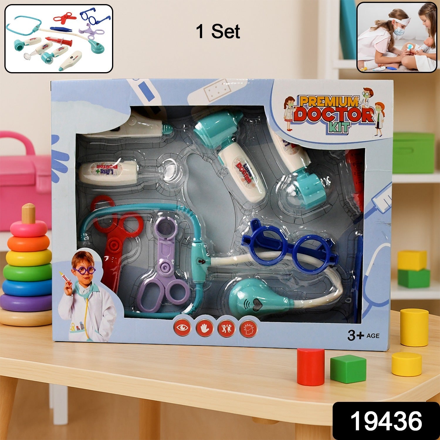 Doctor Kit Toy Set – Premium 10-Piece Medical Role Play for Kids Secondary image
