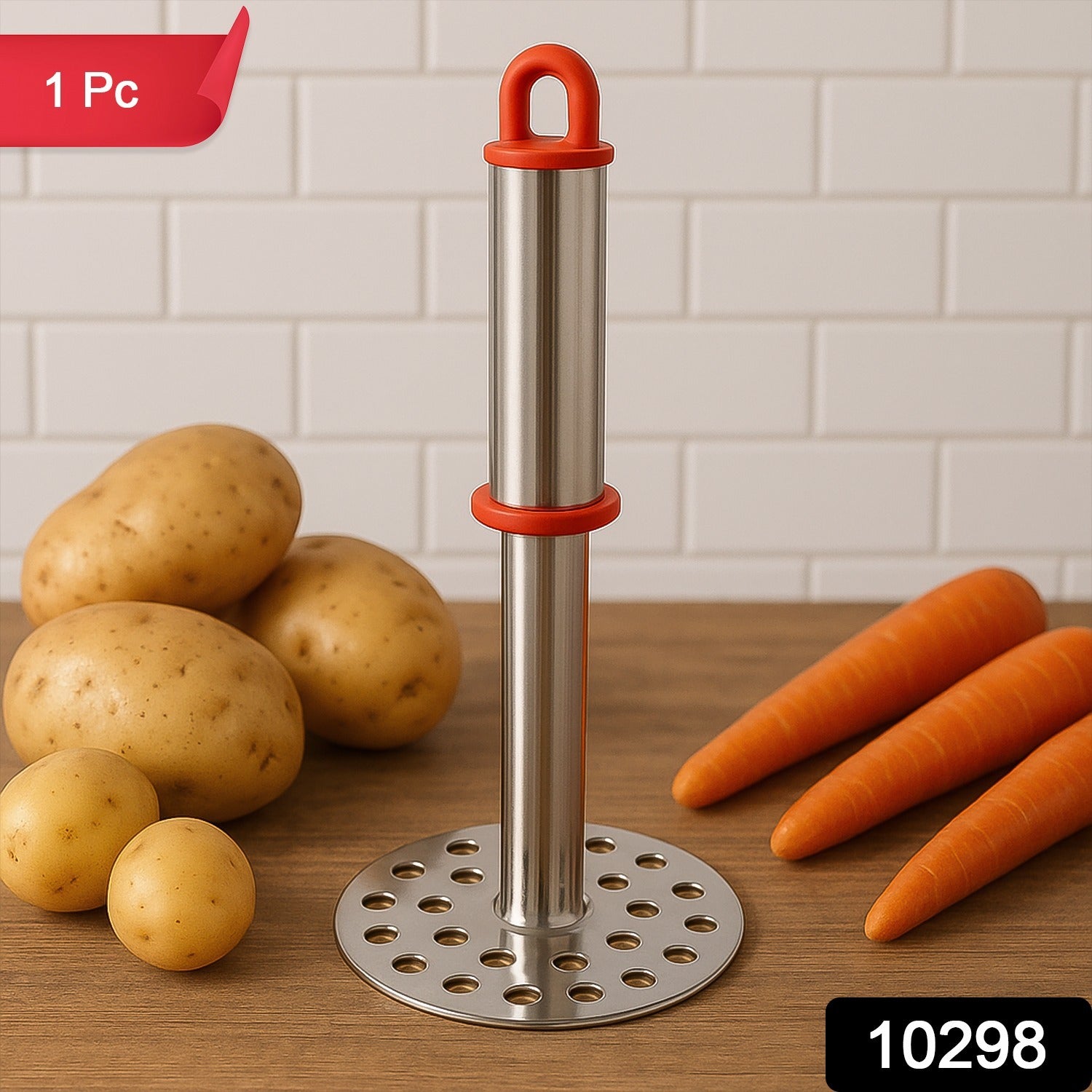 Potato Masher – Stainless Steel with Ergonomic Handle Secondary image