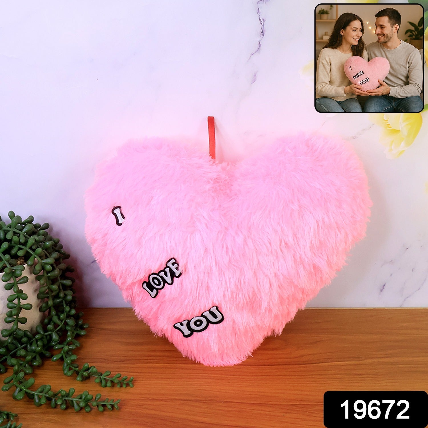 Heart Shape Plush Cushion – Soft & Romantic Love Pillow Secondary image