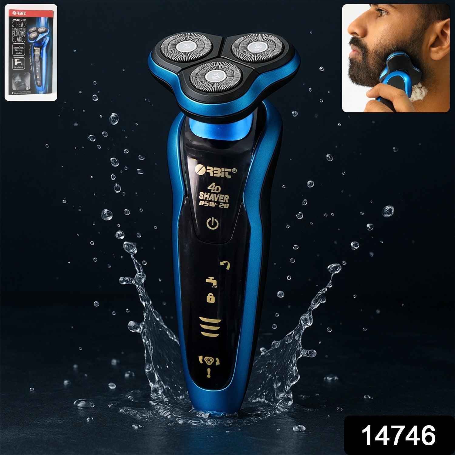 4D Rechargeable Electric Shaver – Smooth Waterproof Grooming Secondary image
