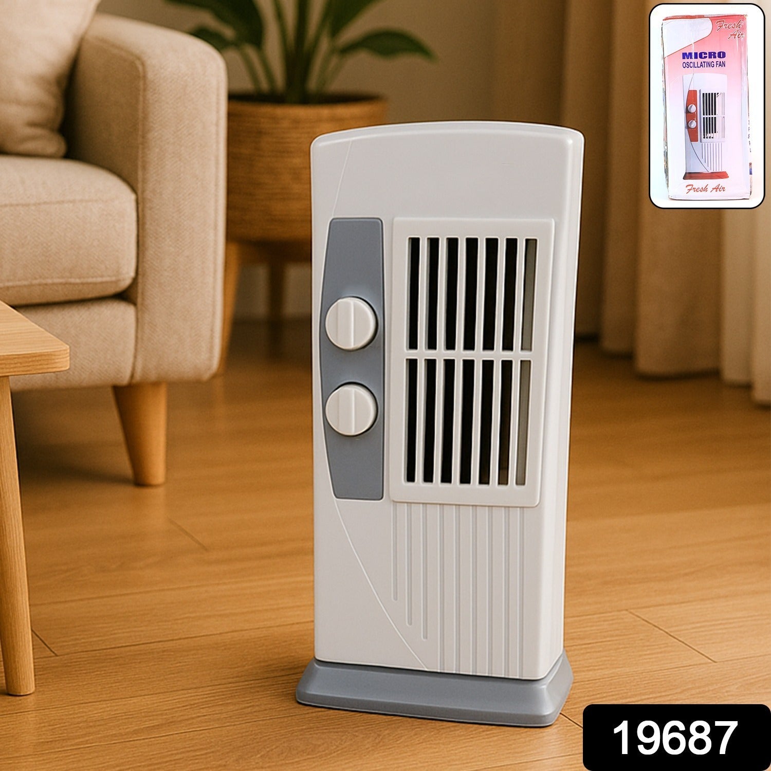 Orbit Micro Oscillating Tower Fan – Compact Adjustable Speed Fan Secondary image