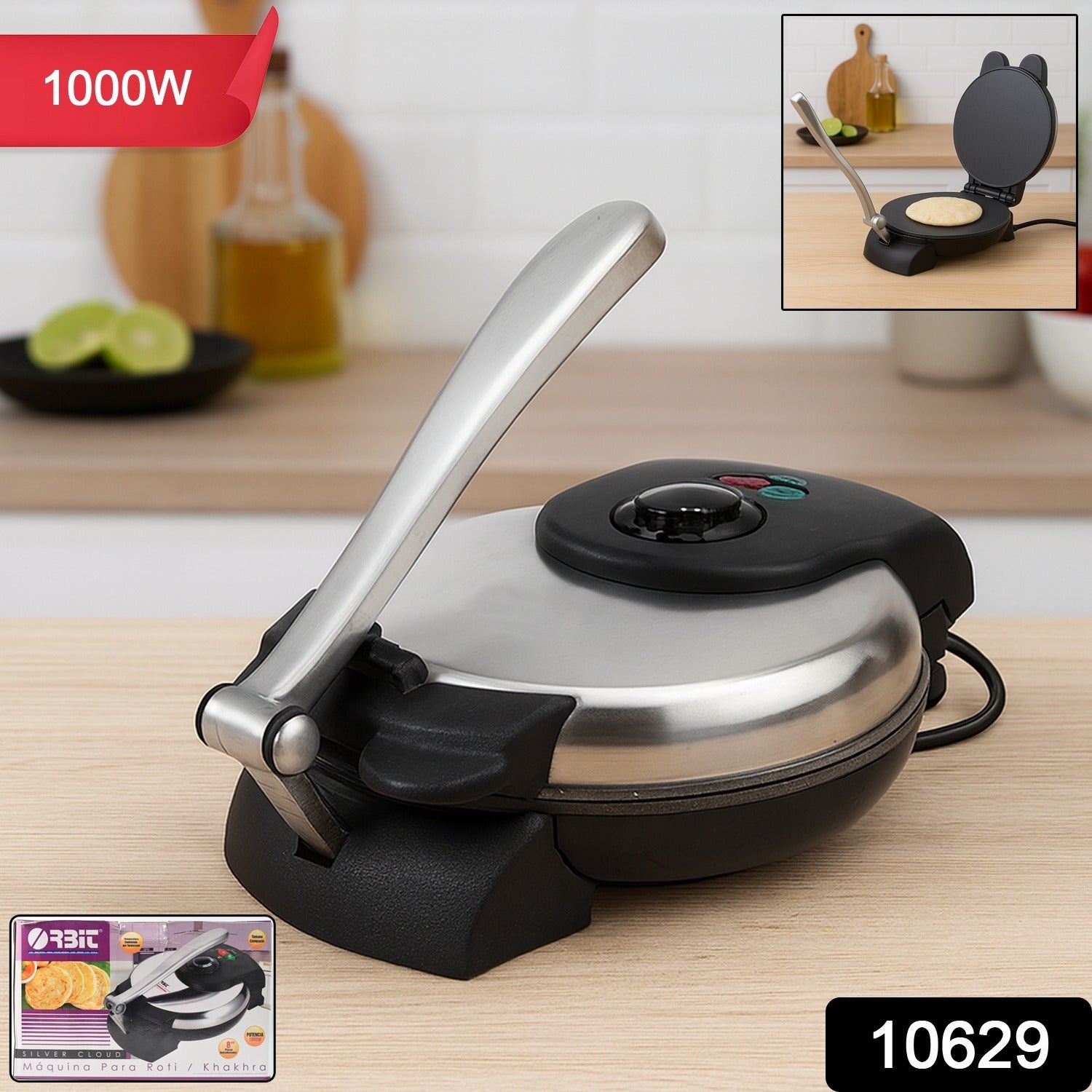 Roti Maker – 1000W Stainless Steel for Soft & Crispy Flatbreads Secondary image