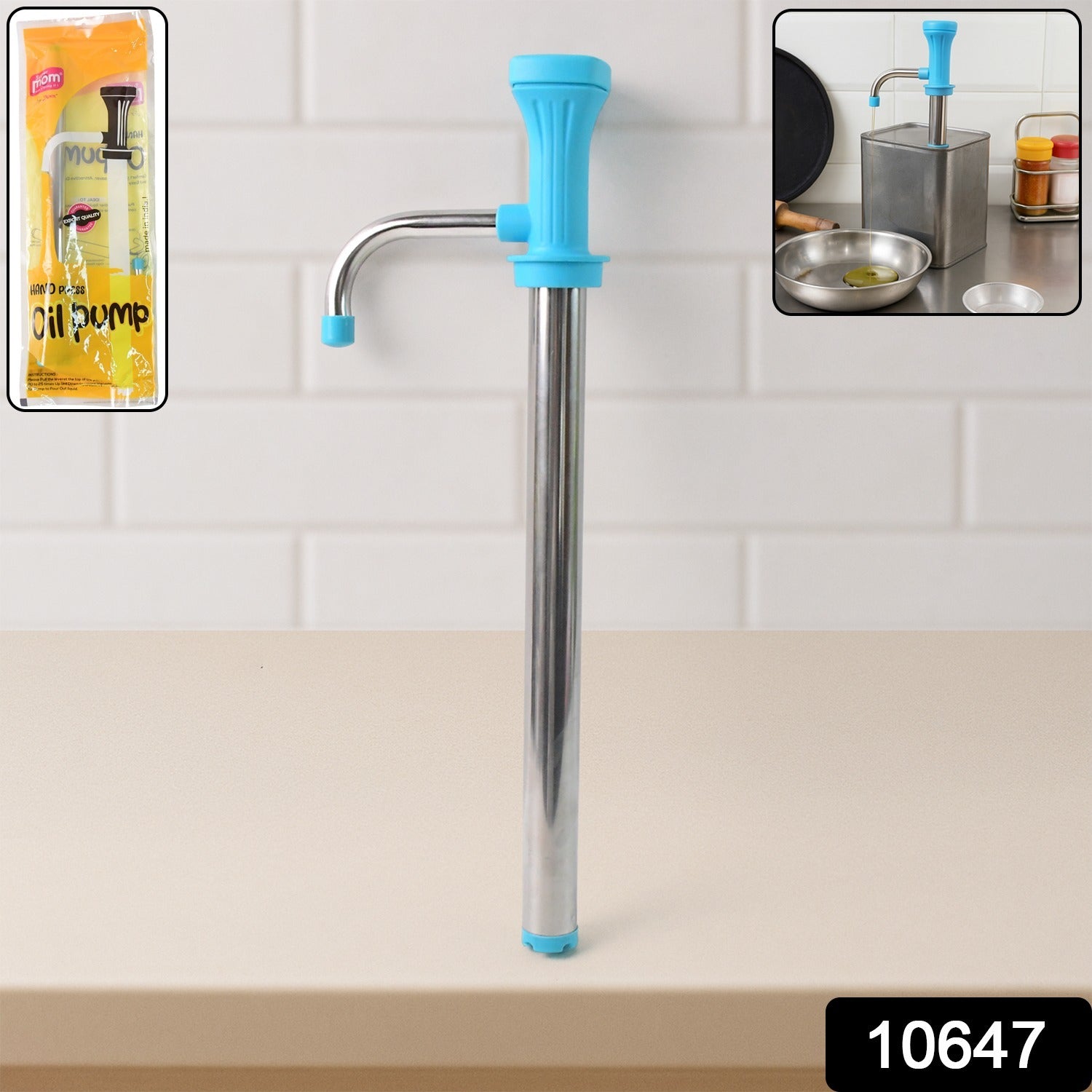 Oil Pump Dispenser – Manual Stainless Steel Kitchen Tool Secondary image
