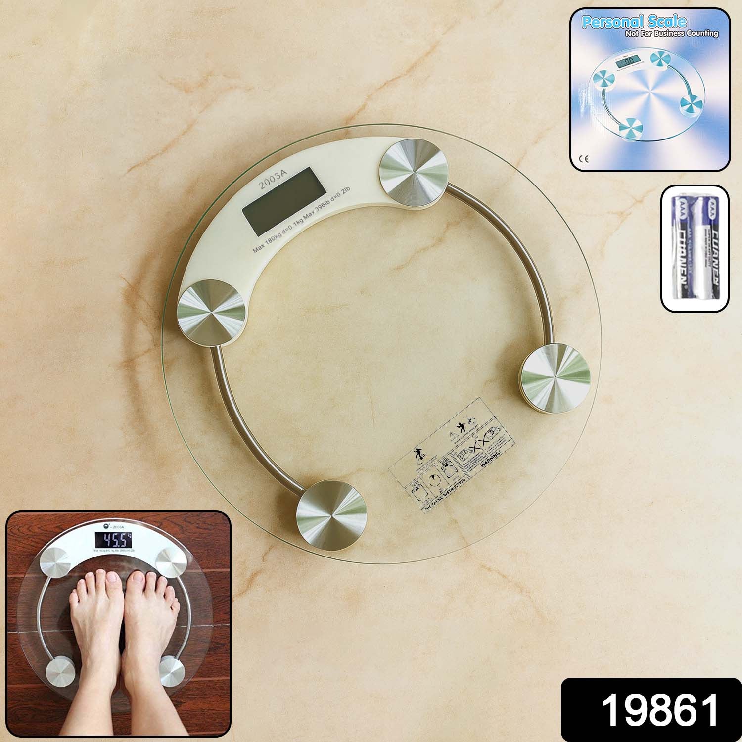 Digital Body Weight Scale – Accurate Fitness Monitoring up to 180 Kg Secondary image