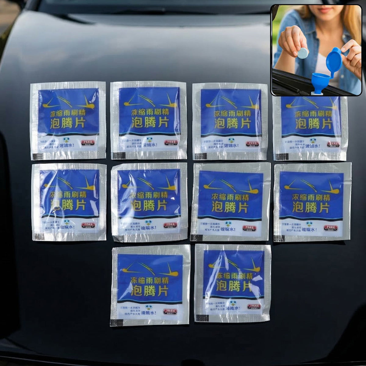 Car windshield cleaner tablets for effective vehicle cleaning Main image