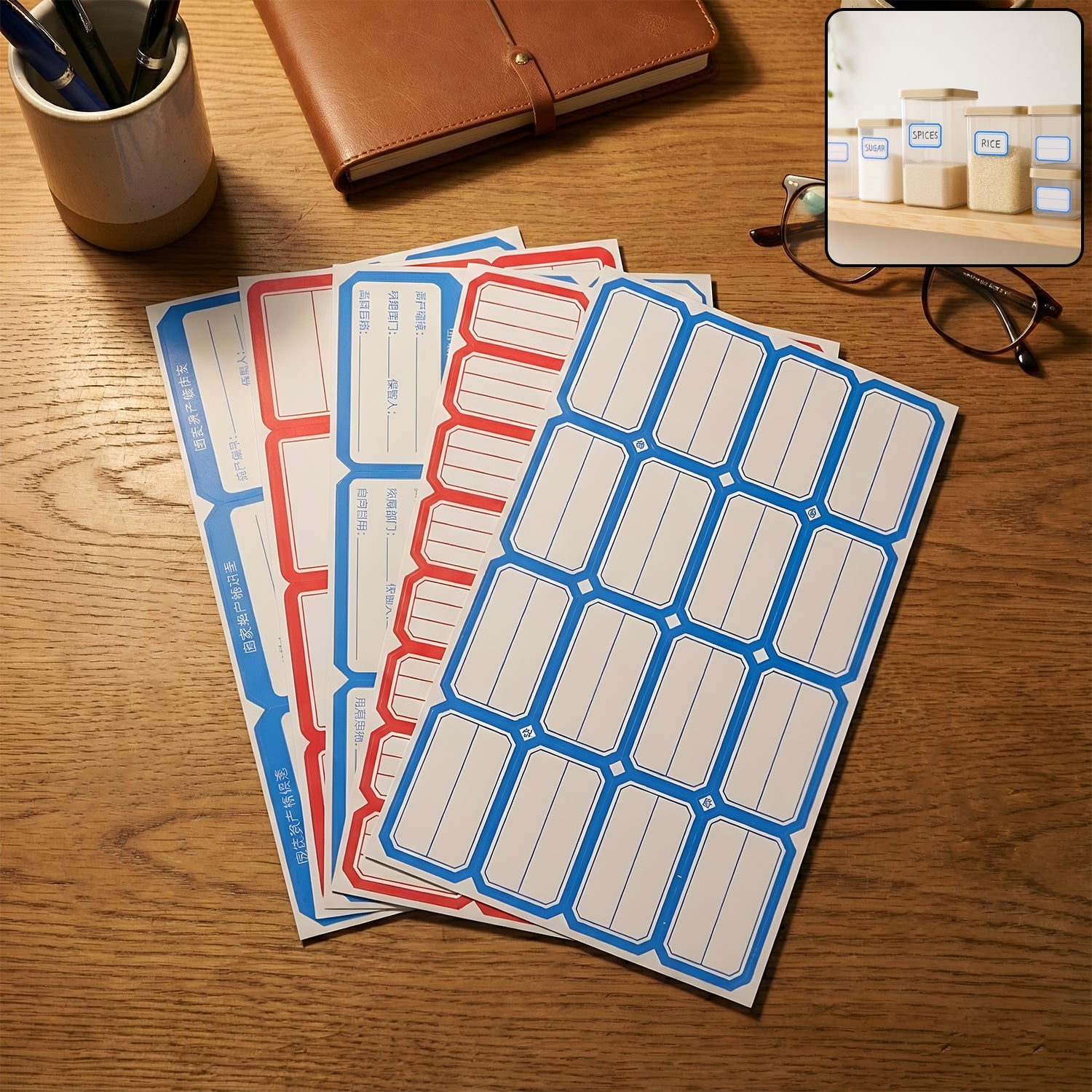 Writable Label Stickers – 5 Sheets for Home & Office Organization Secondary image