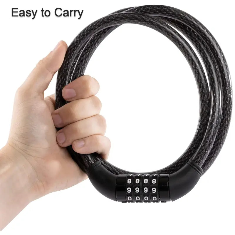 Heavy Duty Multi-Purpose Plastic Combination Lock for Helmet, Bicycles, and More Secondary image