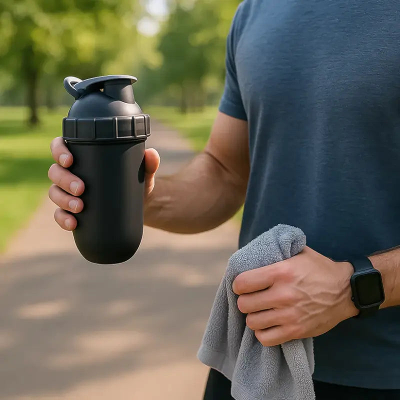 Liger High Capacity 800 ML Gym Shaker Bottle for Protein Shakes, Supplements & Workout Nutrition Leakproof BPA Free Plastic Fitness Mixer Bottle with Flip Top Lid and Mixing Ball