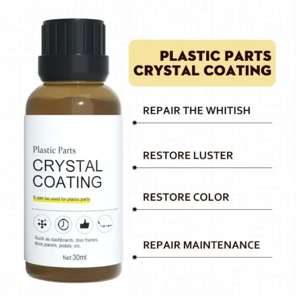 Crystal Coating for Car and Bike Outdoor Plastic Parts, 30 ML, 1 Pc
