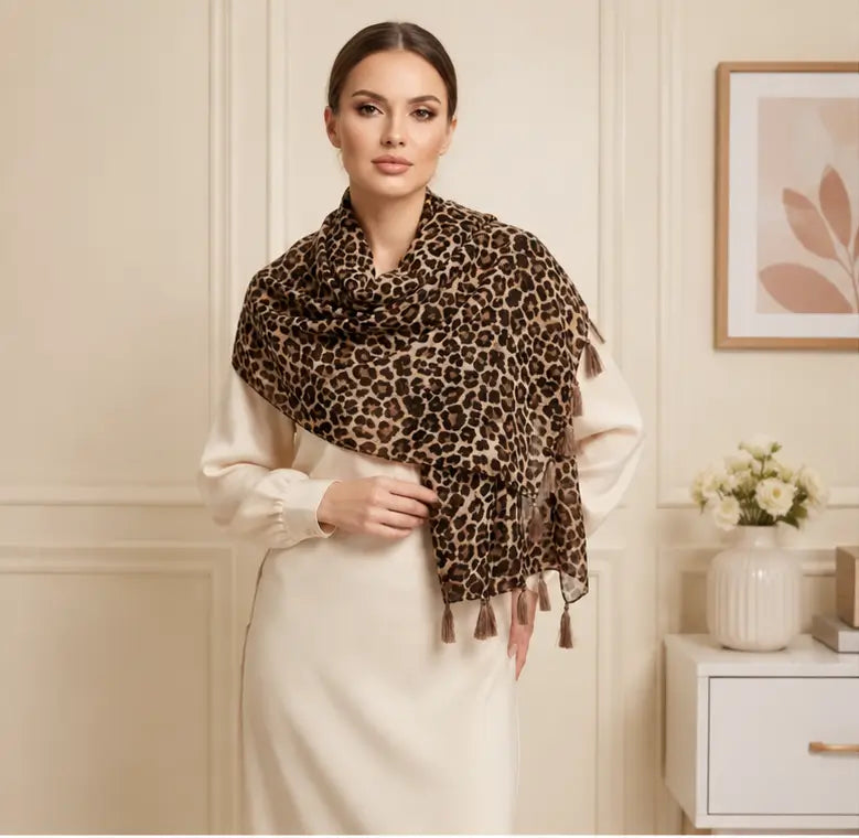 Women's Georgette Scarf – Printed Lightweight Fashion Stole for Daily Wear