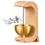 Wooden Door Bell – Handcrafted Hanging Chime with Metal Bell for Home Entrance Décor