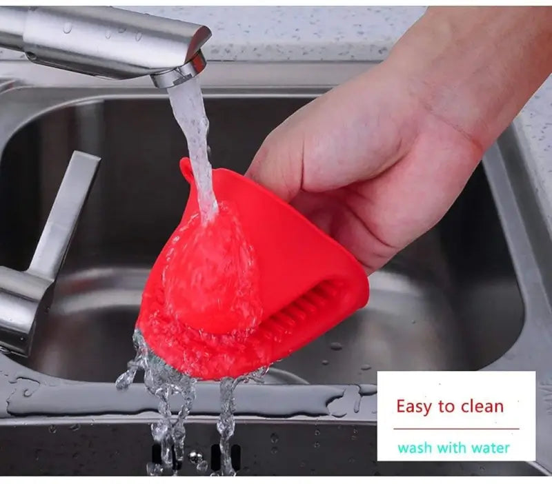 Silicone Pot Holder Oven Gloves – Heat Resistant Kitchen Mitts for Cooking & Baking
