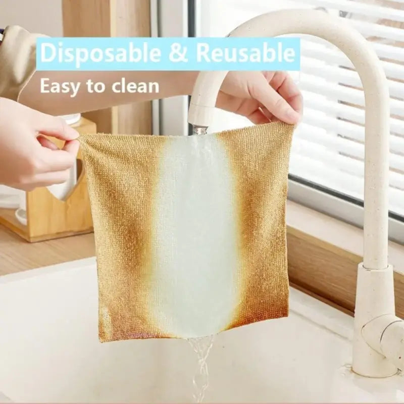 Magic Microfiber Reusable Cleaning Cloth – Multi-Use Washable Cleaning Wipes (20 pcs)
