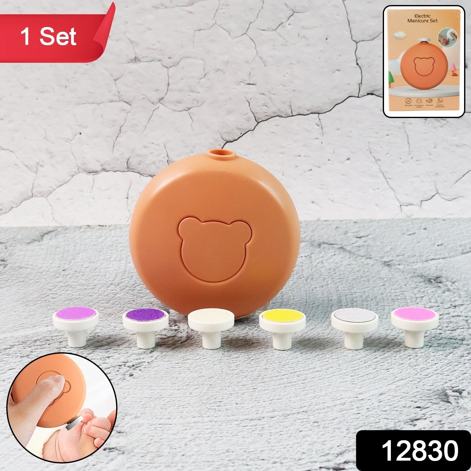Baby Nail Trimmer – Gentle Electric Manicure Kit for Newborns Secondary image