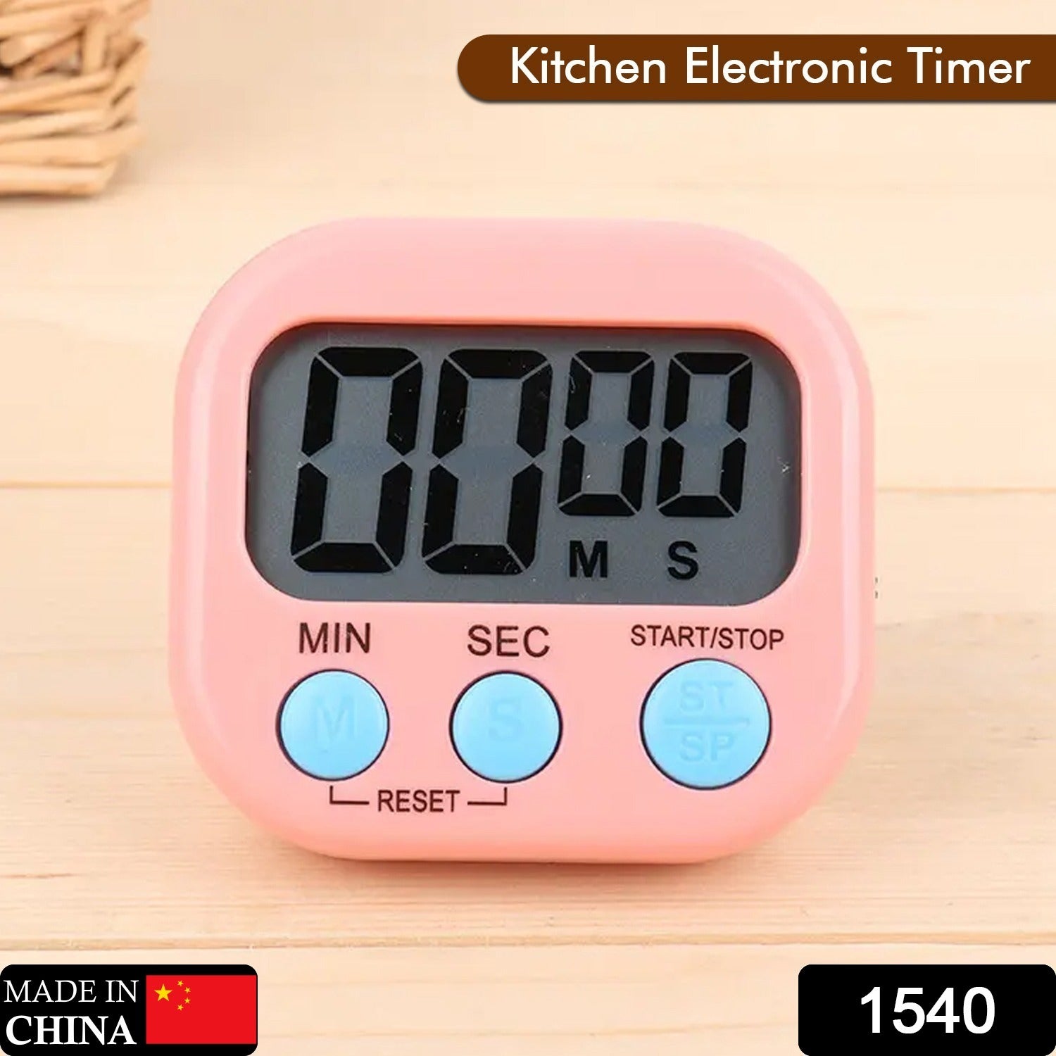 Digital Kitchen Timer – Clear Display & Stopwatch | VoltDesk Secondary image