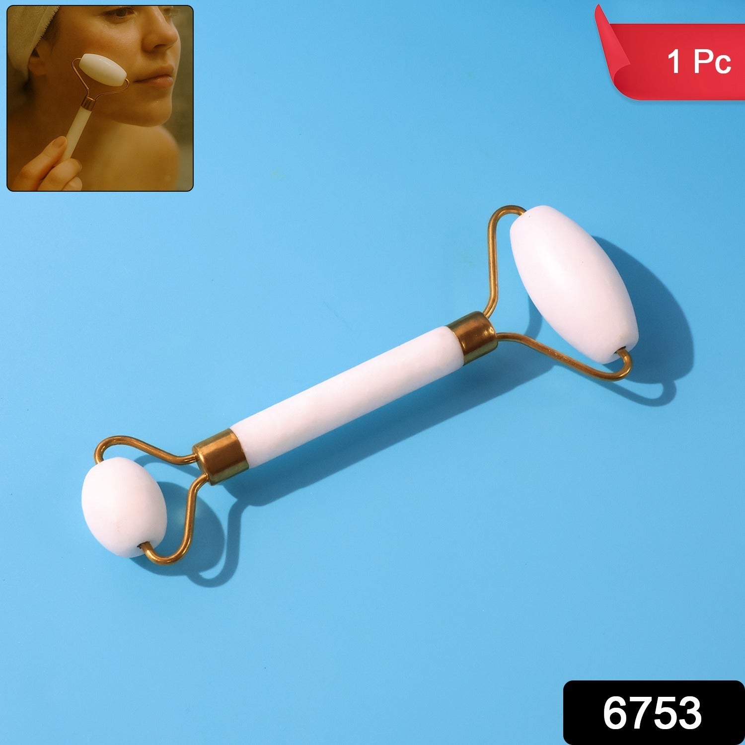 Face Massage Roller – Dual-Ended for Radiant Skin Secondary image