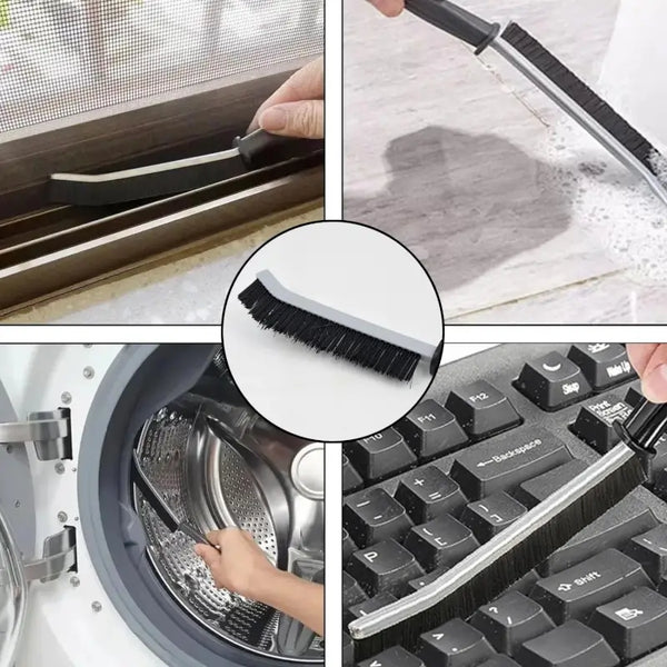 Gap Cleaning Brush for Home & Kitchen | Long Handle Corner Cleaning Brush | Narrow Crevice Brush for Tiles, Window Tracks, Corners & Hard-to-Reach Areas