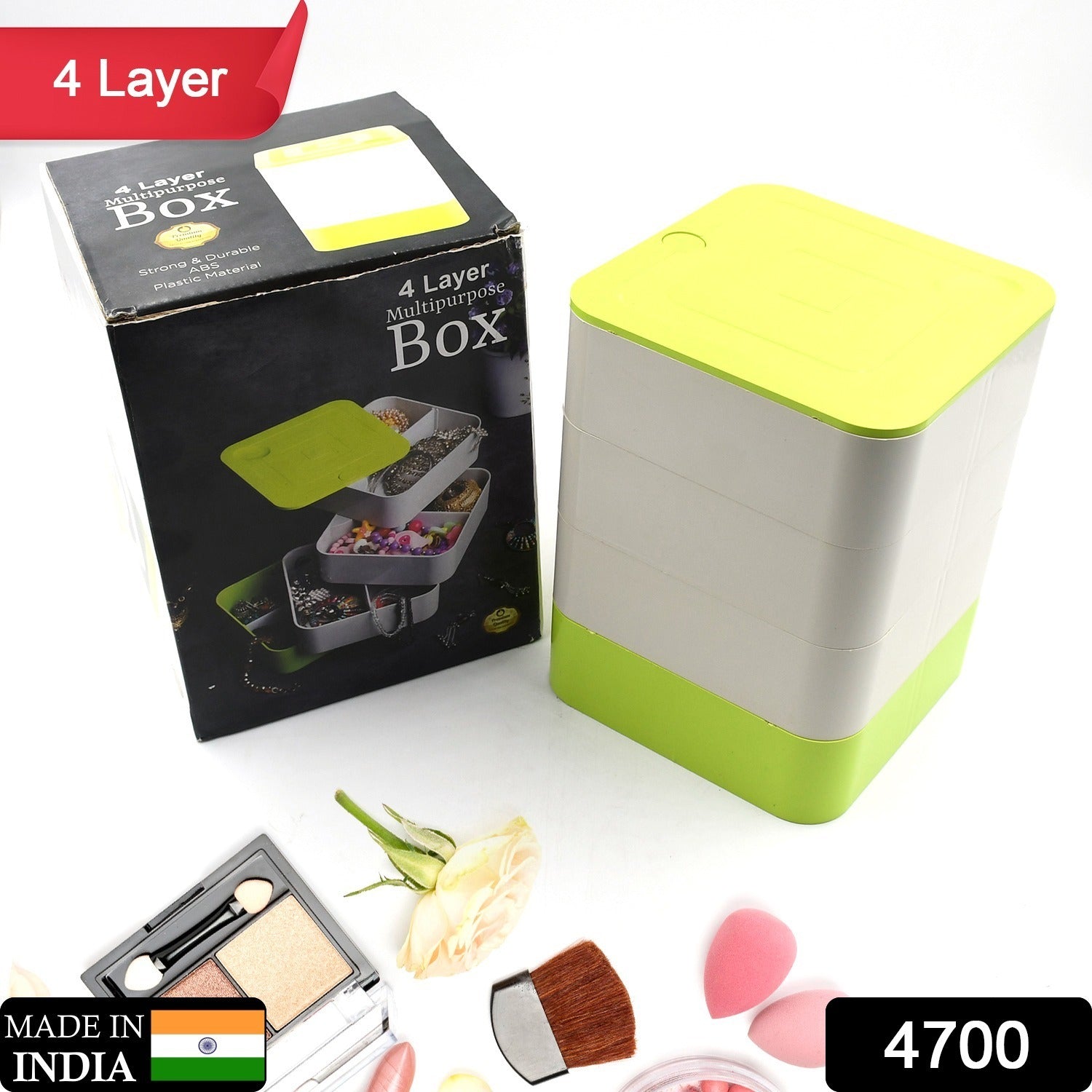 Rotating Jewelry Box – 4-Layer 360° Organizer for Accessories | Organivo Secondary image