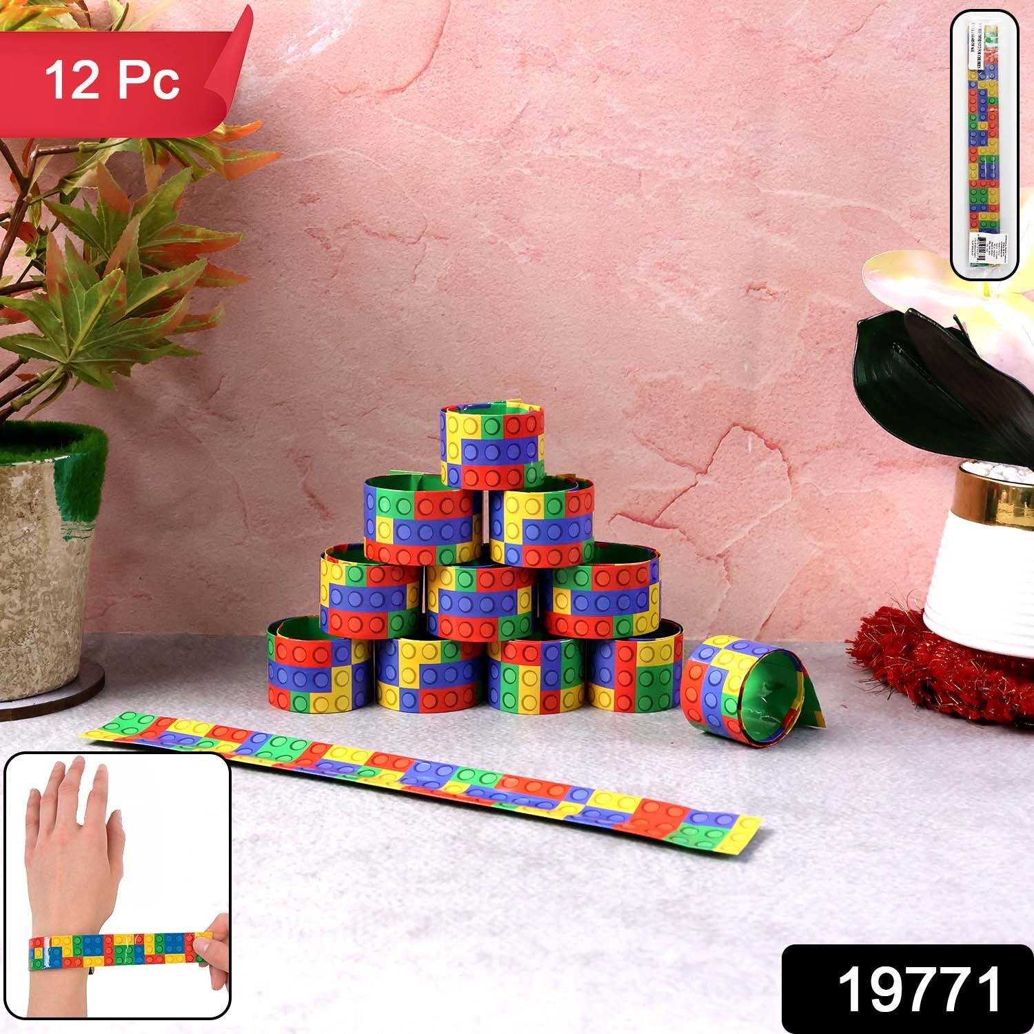 Snap Slap Bracelet Set – Vibrant 12-Piece Kids Toy Collection Secondary image