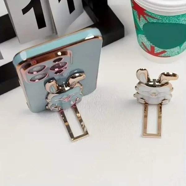 Cute Rabbit Mobile Phone Stand – Adorable Bunny Desk Holder for Smartphone & Tabletop Use