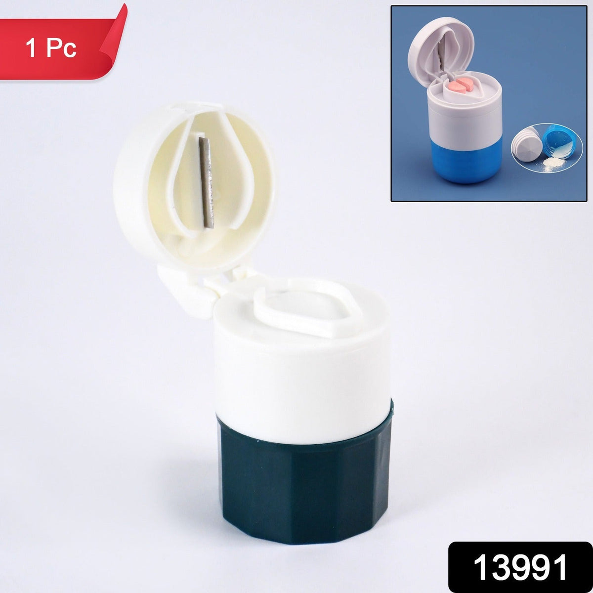 Pill Crusher 4-in-1 with grinder and water cup for easy pill intake Main image