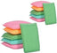 Pack of 12 scratch-proof scrubber pads for effective kitchen cleaning.