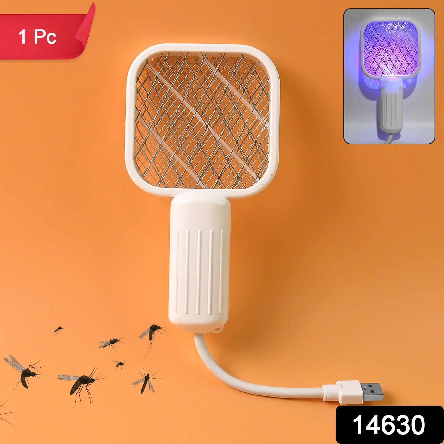 Electric Mosquito Swatter Racket – Rechargeable USB Bug Zapper Secondary image