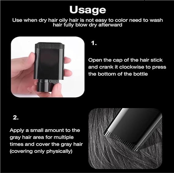 2 in 1 Hair Color Stick Hair Dye Stick Comb Secondary image