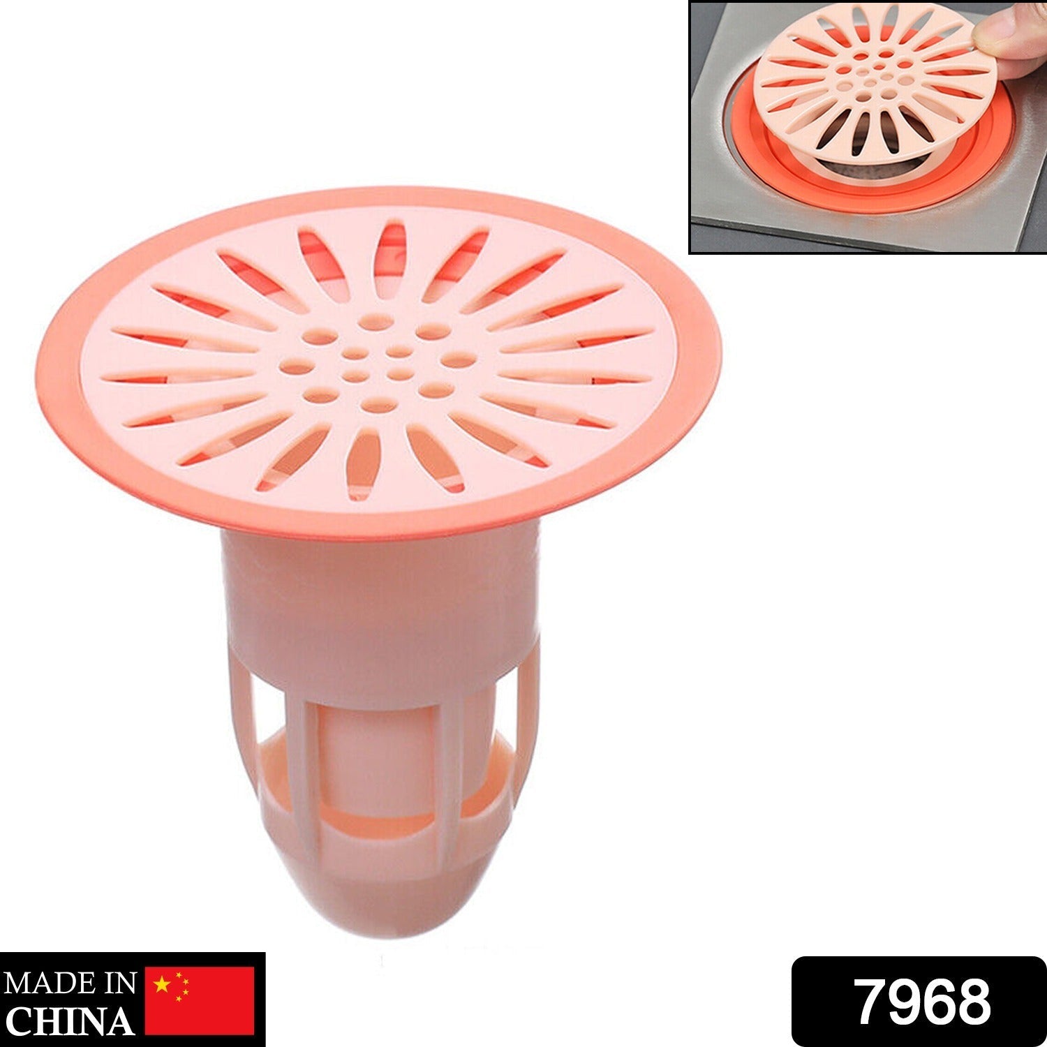 Silicone Floor Drain Stopper – Anti-Odor Hair Trap | Calm & Curl Secondary image