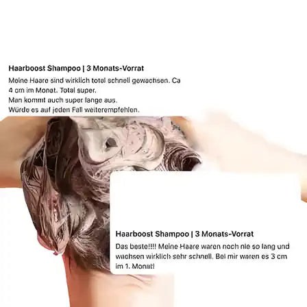 HAARBOOST Shampoo Ultimate boost and strengthening of hair roots Pack of 1 Secondary image