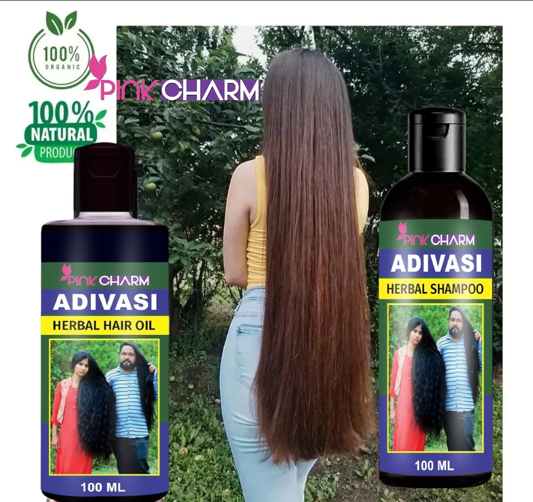 Adivasi Herbal Hair oil and Adivasi Herbal Hair Shampoo combo Secondary image