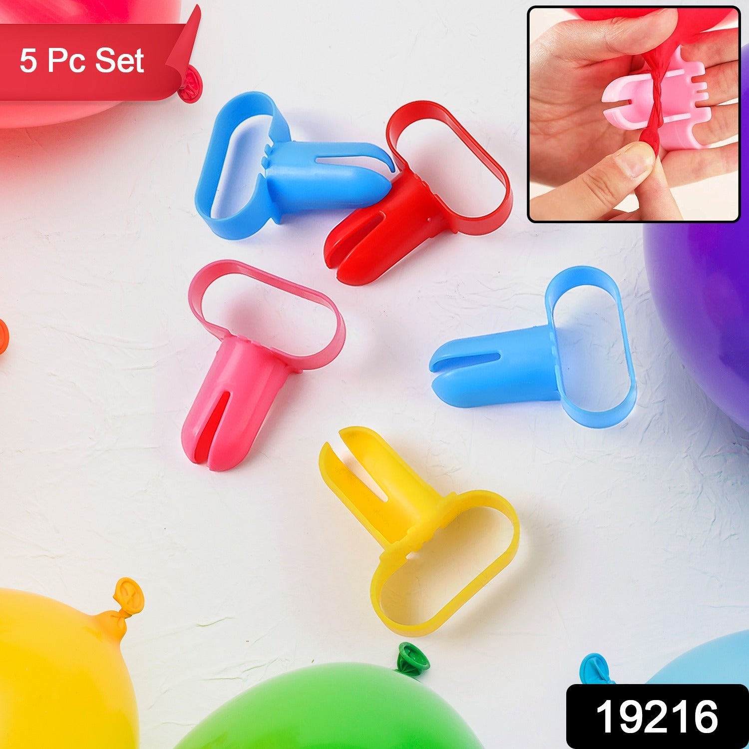 Balloon Tying Tool Set – Ergonomic 5-Piece Party Accessory Secondary image