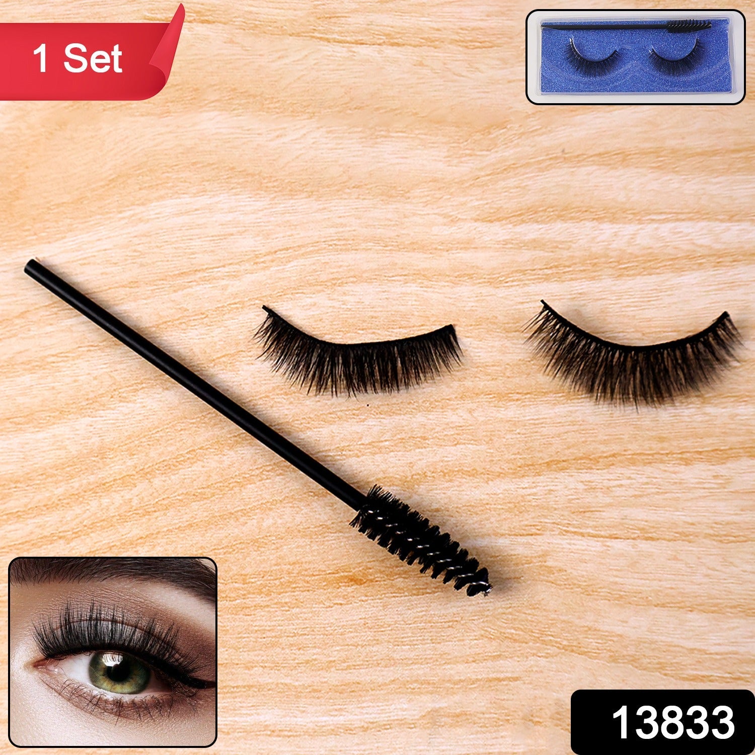 3D Mink Eyelashes Set – Lightweight Full Volume Lashes Secondary image