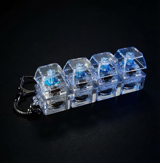 4 in 1 Keyboard Fidget Toy Fidget Keyboard Clicker with LED Secondary image