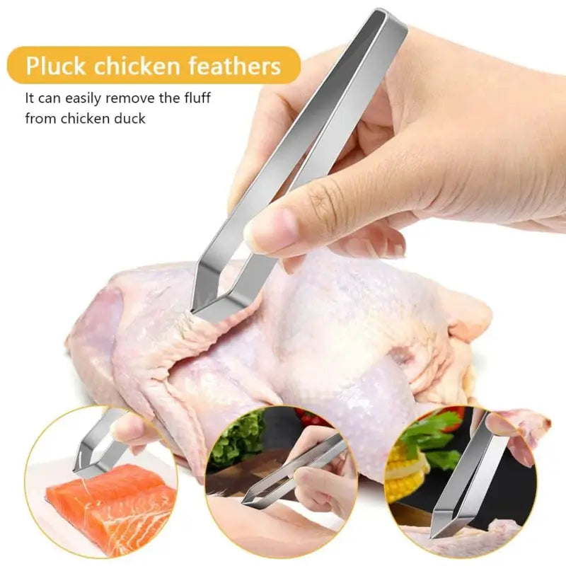 Stainless Steel Fish Bone Tweezer – Precision Fish Deboning & Kitchen Fillet Bone Removal Tool