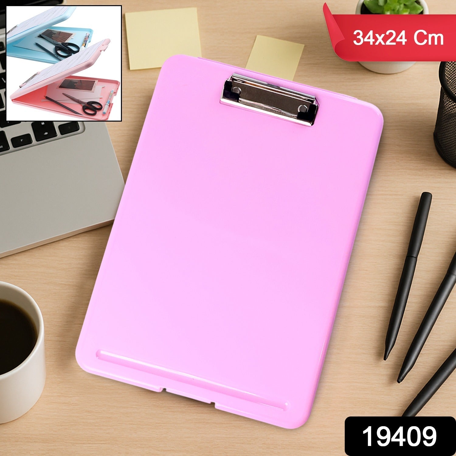A4 Clipboard with Storage Compartment – Durable & Portable Secondary image