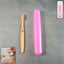 Front view of the 2-in-1 Toothbrush with soft bristles and protective cover.