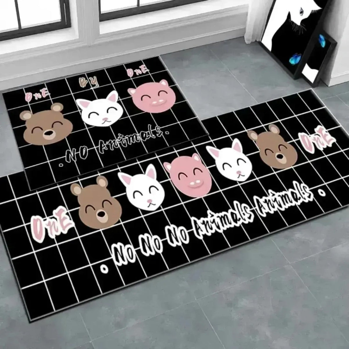 Non-slip printed floor mats for home safety and decor Main image