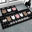 Non-slip printed floor mats for home safety and decor