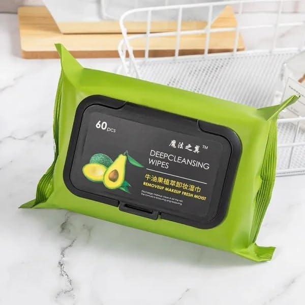Avocado Deep Cleansing Makeup Remover Wipes (Pack of 2) Secondary image