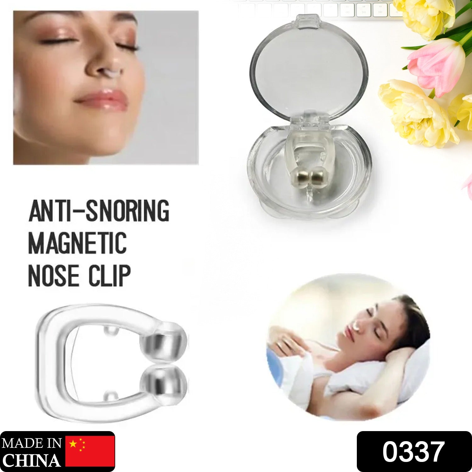 Anti-Snore Nose Clip – Silicone Magnetic Relief for Snoring Secondary image