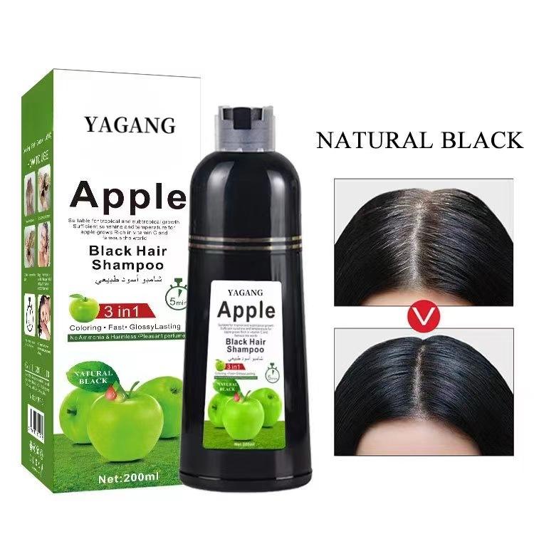 Black Hair Dye Shampoo, 3 in 1 - Gray Cover Up Solution for Men and Wo men 100ML (Pack of 2) Secondary image